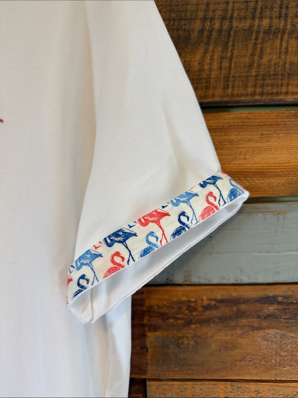 NWT Tommy Bahama Men's Flamingo Mingle 5 O'clock Short Sleeve Polo Shirt - Picture 4 of 5